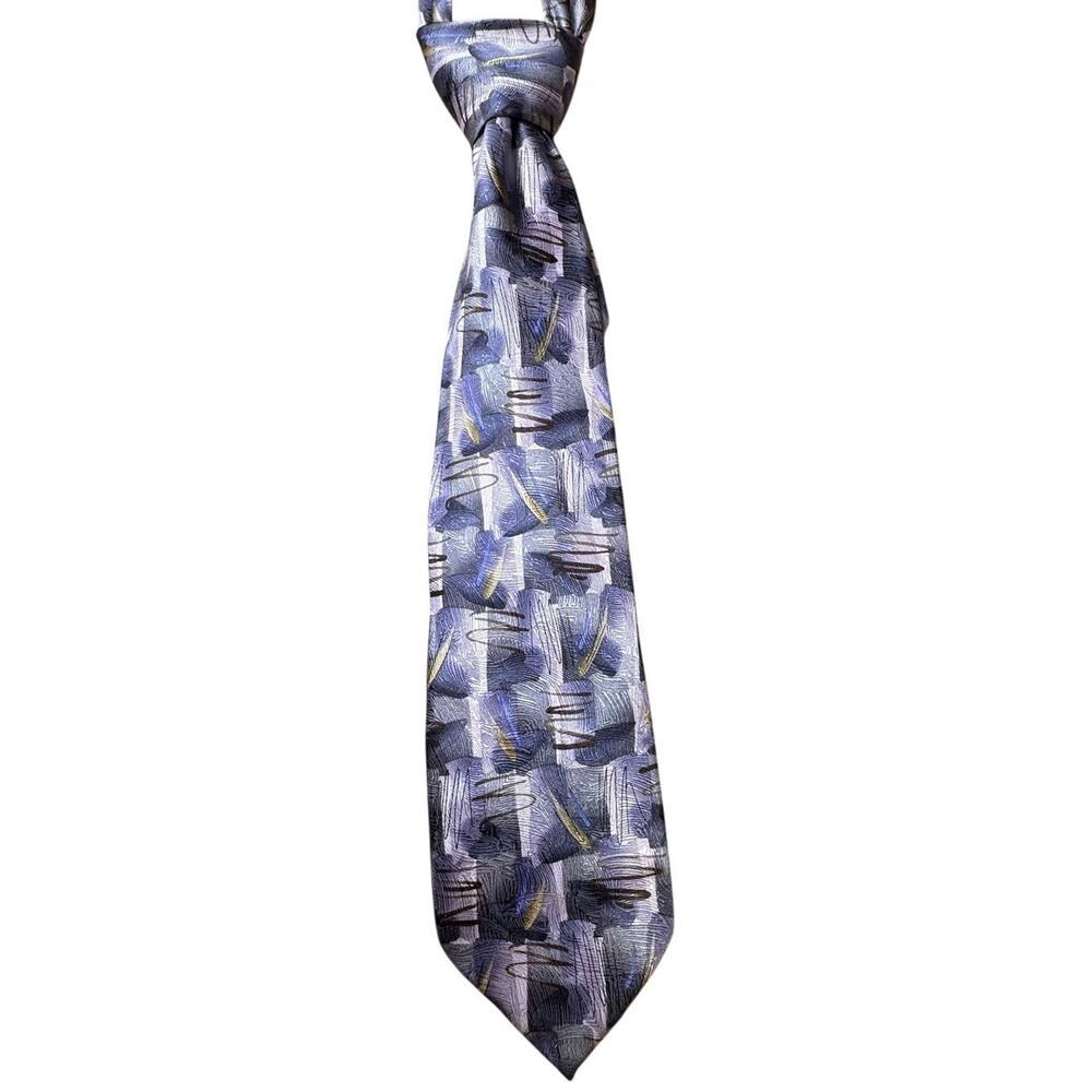 Vtg Jerry Garcia Men's Neck Silk Tie Chicken And Cat Purple Retro 90’s Ltd Ed 41